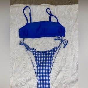 Blue bikini